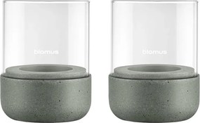 Стъклени свещници в комплект от за чаена свещ 2 бр. Calma – Blomus