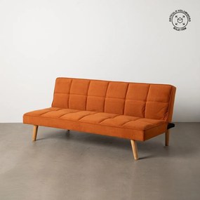 Шенилов разтегателен диван в тухлен цвят 175 cm – Ixia