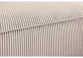 Кремав ъглов диван от велур, десен ъгъл Nihad modular - Bobochic Paris