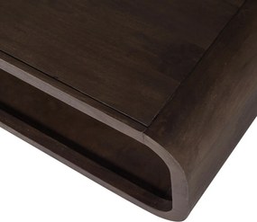 Масичка за кафе от масивно манго в тъмно естествен цвят 60x120 cm Kinu – WOOOD