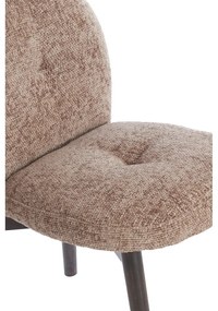 Кафяви тапицирани трапезни столове в комплект 2 бр. Sinosa – Light &amp; Living