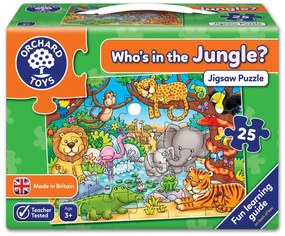 Детски пъзел, Orchard Toys, Кой живее в джунглата, 25 части