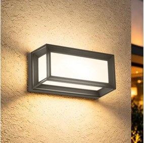 BRILAGI - LED външен стенен осветител със сензор PARKER LED/12W/230V антрацит IP44