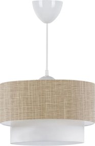 Таванна лампа Whitehouse TopMebel E27 с плат в бежов цвят 30x20x55cm