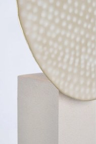 Бежова метална настолна лампа с метален абажур (височина 57 cm) Neev – Bizzotto