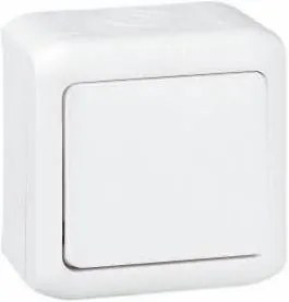 Legrand Кръстат ключ IP44 открит монтаж цвят Бял Forix  - 782365