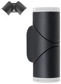 Prezent 28210A - LED Екстериорен стенен спот AKARA 2xLED/5W/230V IP65 черен