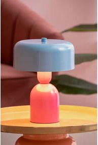 Синя/розова метална настолна лампа (височина 24 cm) Double Funky – Leitmotiv