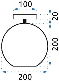 Плафон с кристали APP599-1C