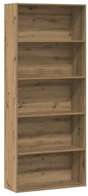 3314677 vidaXL Библиотека, дъб артизан, 80x30x189 см, инженерно дърво