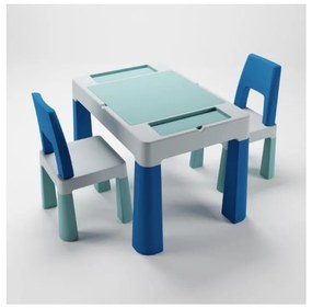 TEGA BABY - Детска масичка със столчета тюркоаз/син/бял