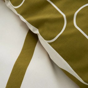 Единично спално бельо в цвят каки-бежово 135x200 cm Linear Curve – Catherine Lansfield