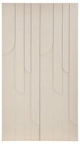 Светлосиво шкафче от масивен бор 110x200x57 cm Rain – WOOOD