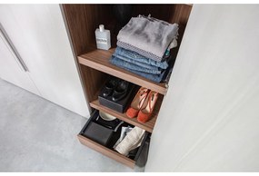 Сив модулен гардероб 165x210 cm Rens - WOOOD