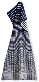 Бяла/синя хавлиена кърпа от тери със смес от бамбук 70x140 cm Nuance – JUNA