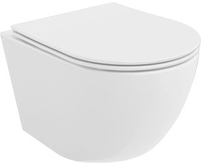 Mexen Лена мивка wc Rimless с капак бавно падаещ слънчев, дургопласт, бяла гланц - 30220400