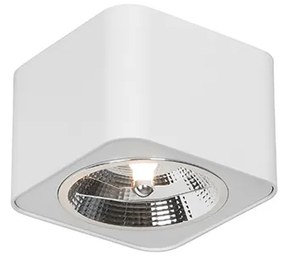 Модерен повърхностно монтиран прожектор бял квадратен GU10 111mm - Boxer