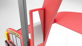 Детско легло Tractor-Kokkino