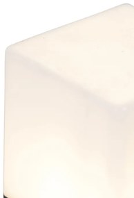 Външна лампа за забиване в земята черна с опалово стъкло 30 см с шип за заземяване и кабелен преход - Denmark