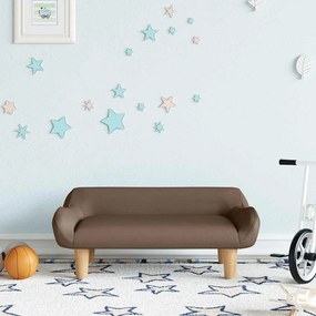 3196346 vidaXL Детски диван, кафяв, 70x40x24 см, текстил