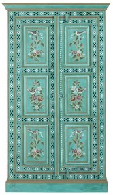 Зелено шкафче от масивно манго 87x152x38 cm Prem – Støraa