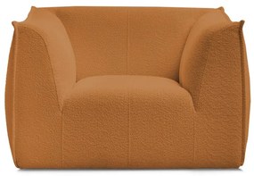 Кресло от прежда с примки от букле в цвят горчица Giorgia – Bobochic Paris