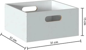 Кутия за съхранение 5five Mix & Modul, Дърво, 31x15 cm - Сив