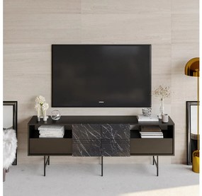 TV шкаф DERIN 65x180 cм черен