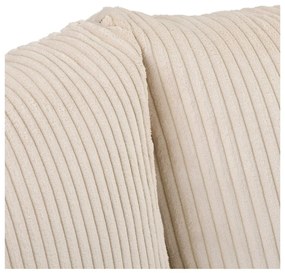 Кремав ъглов диван от велур (десен ъгъл) Ariella - Ropez