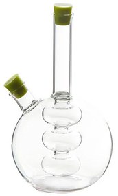 Съд за оцет и олио 2в1 Luigi Ferrero FR-6044, 20 см, Плътно затваряне, Стъкло, Зелен