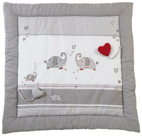 Бяло/сиво детско килимче за игра 100x100 cm Jumbo twins – Roba