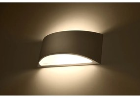 Бяла стенна лампа Farina - Sollux