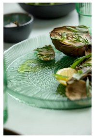 Зелена стъклена чиния за сервиране ø 30 cm Kusintha - Bitz