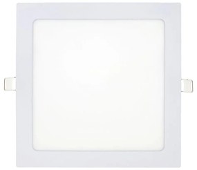 LED Лампа за окачен таван SQUARE LED/18W/230V 6500K 22x22 см бял