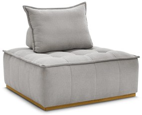 Светлосиво шенилово кресло Elisa – Bobochic Paris