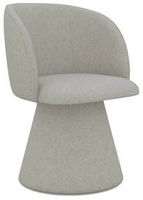 Светлосив тапициран трапезен стол Maia – Makamii