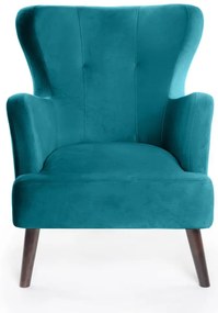 Тюркоазено кадифено кресло Noemye – Bonami Selection