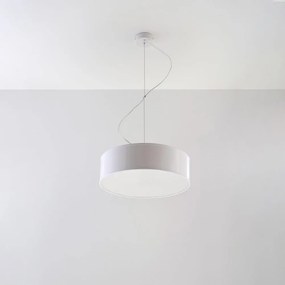 Бяло висящо осветително тяло ø 35 cm Atis – Nice Lamps