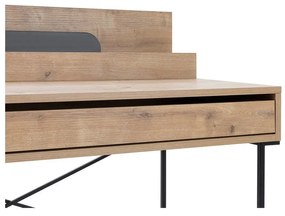 Работна маса от масивен дъб 60x113 cm Lila – Marckeric