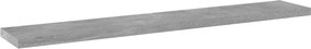 805210 vidaXL Рафтове, 4 бр, бетонно сиви, 60x10x1,5 см, инженерно дърво