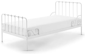 Бяло метално детско легло, 90 x 200 cm Alice - Vipack