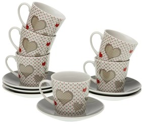 Teekomplekt Versa Sweet Порцелан (6 Части) (9 x 14 x 14 cm)