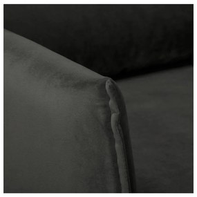 Тъмносиво кадифено кресло Juli – Ropez