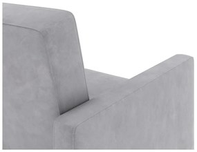 Светлосив кадифен ъглов диван Lilly – Støraa