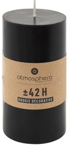 Свещ без аромат atmosphera Hugo, Кръгла, 7x13 см, Черна