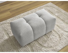 Светлосива шенилова табуретка Roxelane – Bobochic Paris