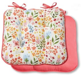 Двустранна памучна възглавница за седалка Be Happy Bee Happy - Cooksmart ®