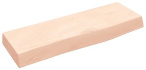 363523 vidaXL Стенен рафт 60x20x6 см необработен масивен дъб