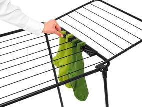 Матово черна сушилня за дрехи 18 m HangOn Too – Brabantia