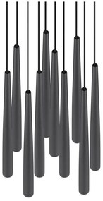 Черно LED висящо осветително тяло ø 30 cm Cala – Trio Select